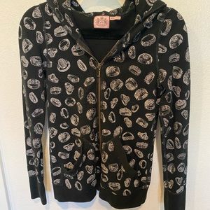 Juicy Couture hoodie with ring design….those are rings!!